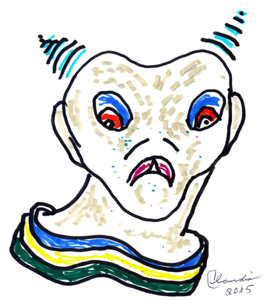 550x600 Schizophrenic Drawings Fine Art America