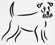 190x155 Schnauzer Dog Drawing Apron Spreadshirt