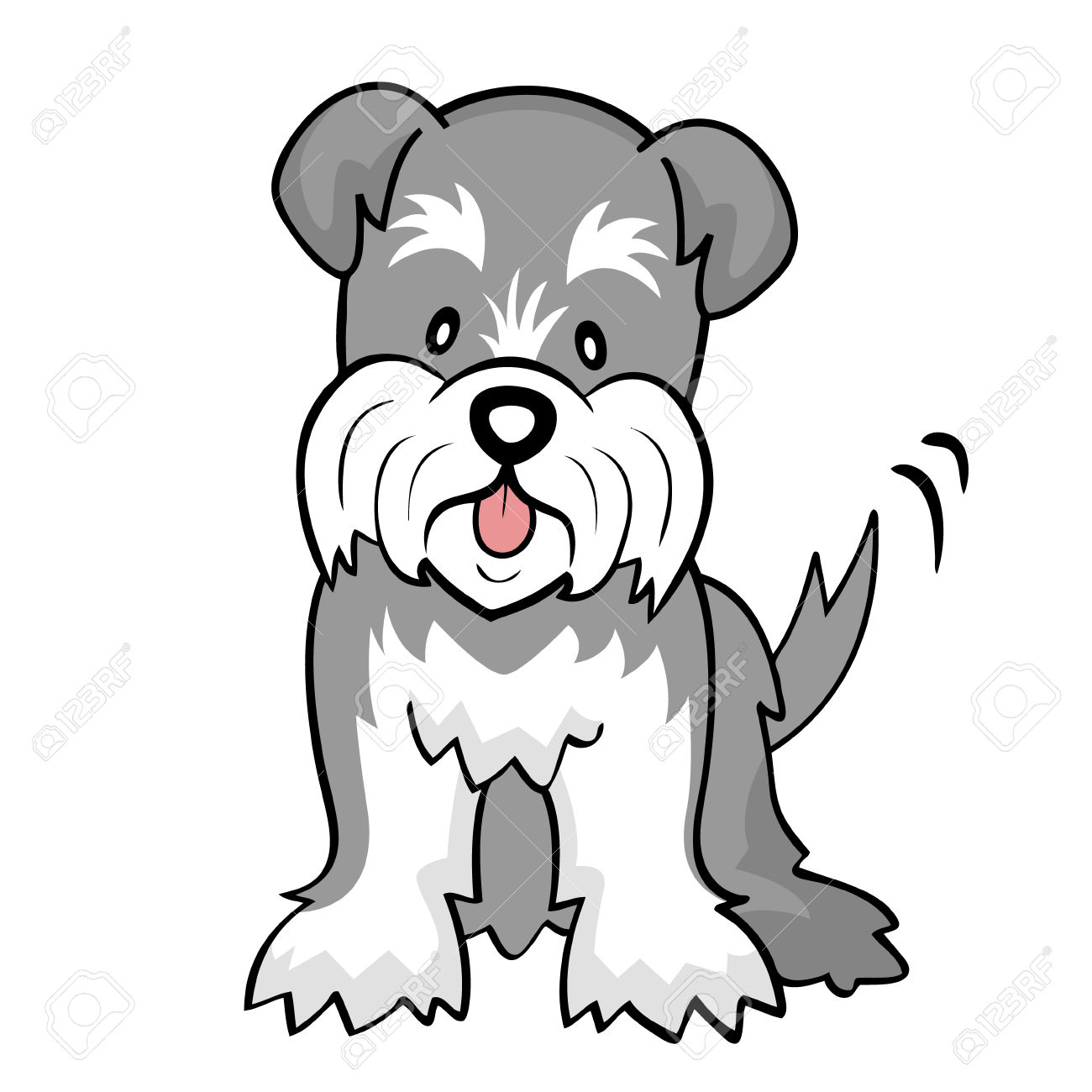 1300x1300 Schnauzer Drawing For Free Download