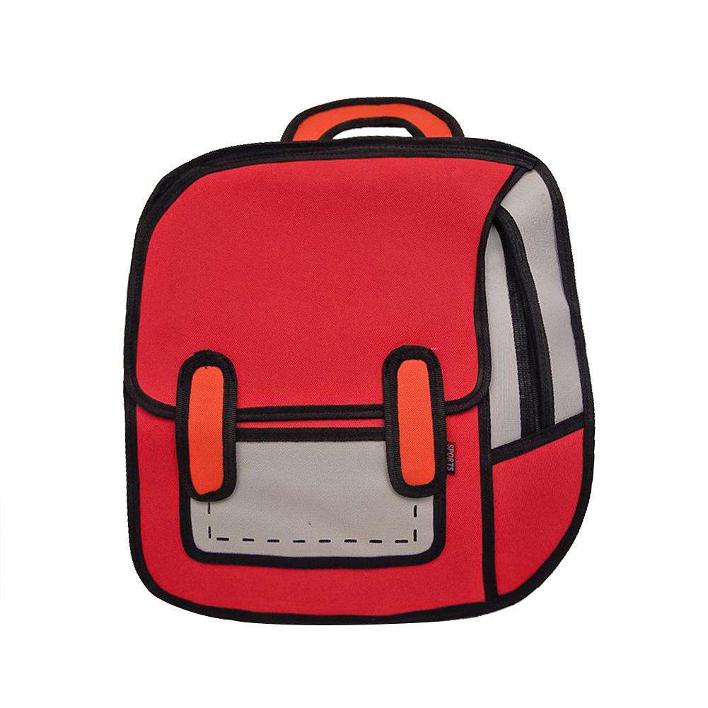 1001x1001 Fashion Women Drawing Backpack Jump Style Cartoon School Bag