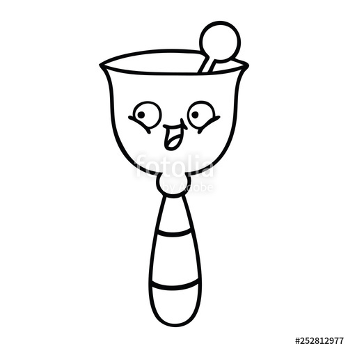 500x500 Line Drawing Cartoon School Bell Stock Image And Royalty Free