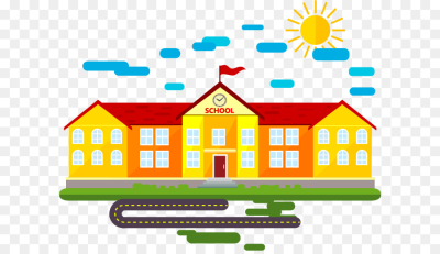 400x231 Download Free Png Schoolyard Drawing Cartoon School Building