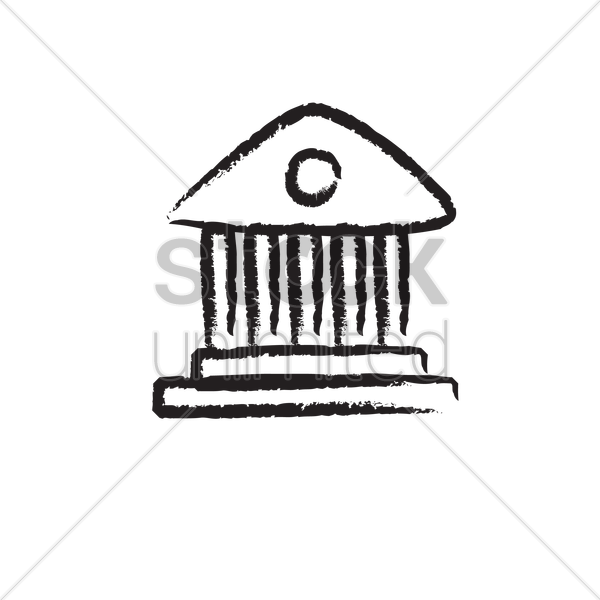 600x600 Free A School Building Vector Image