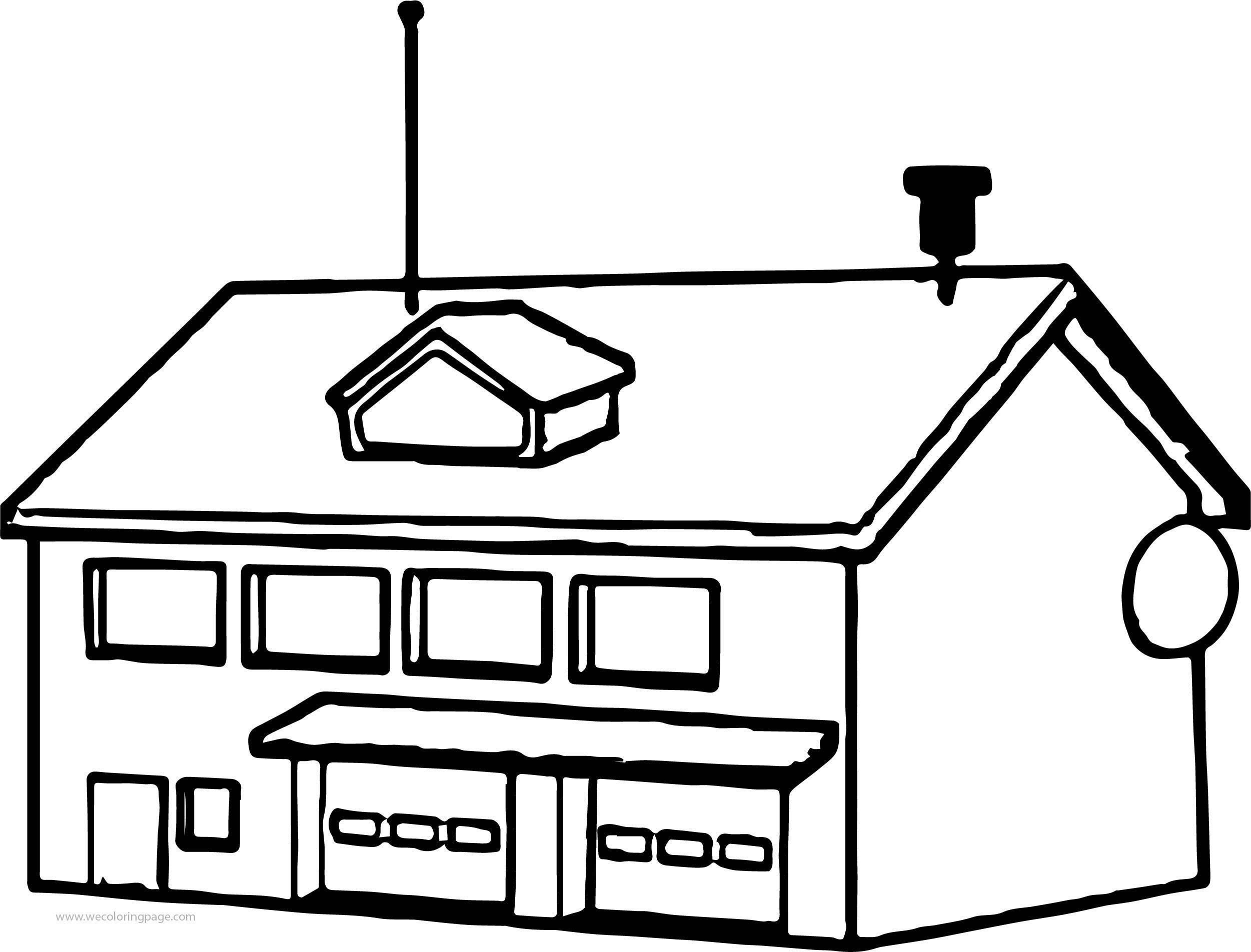 2501x1904 Snow School Building Coloring