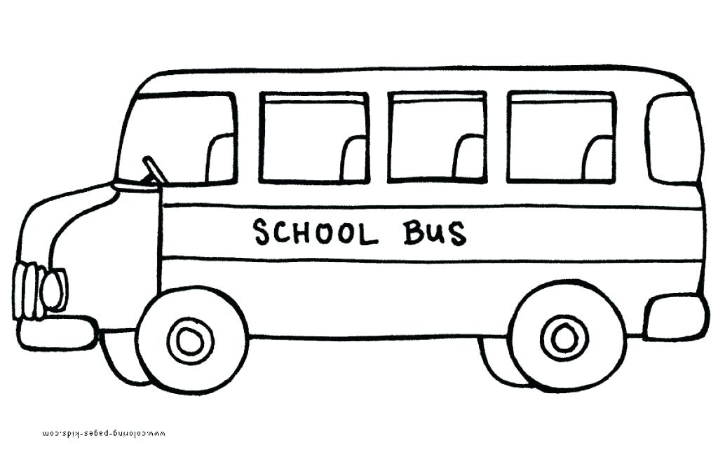 1024x655 school bus coloring pages lovely front school bus drawing school