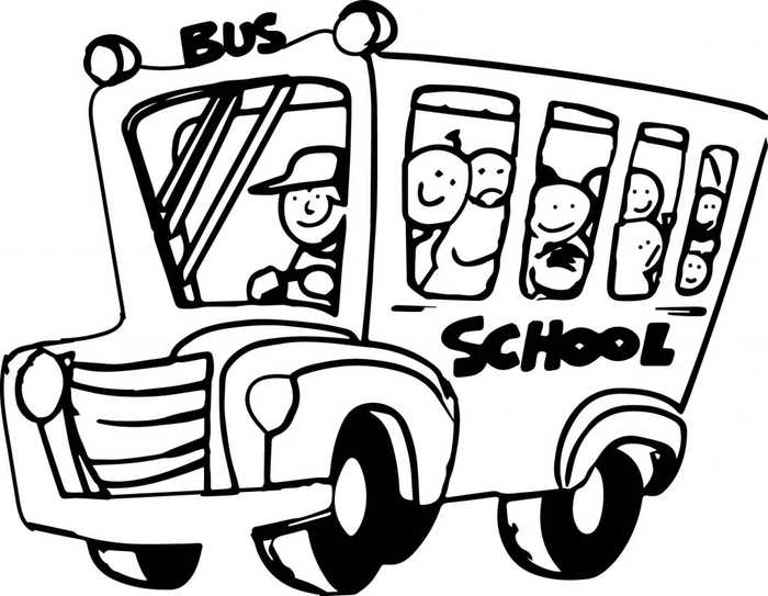 700x543 School Bus Coloring