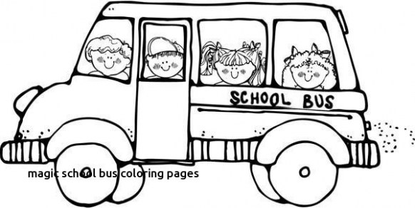 582x292 School Bus Coloring