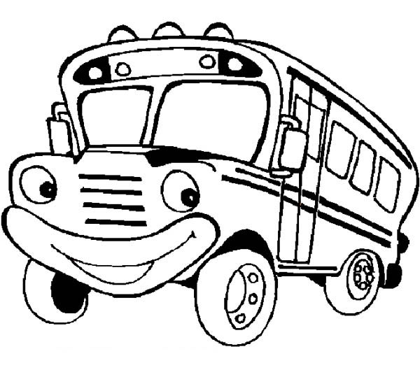 600x529 Back To School Coloring Pages With School Bus