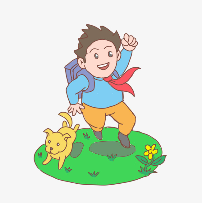 650x651 Schoolchildren Schooling Cartoon Hand Drawing Image