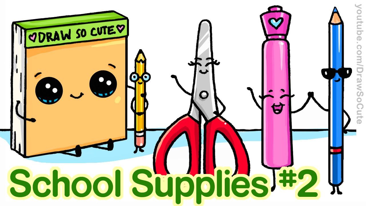 1280x720 How To Draw Back To School Supplies