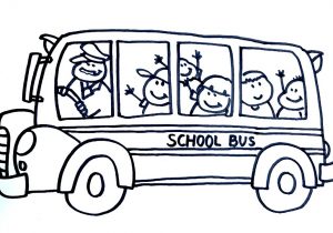 300x210 Clip Art How To Draw A School Bus School Bus Drawing For Kids