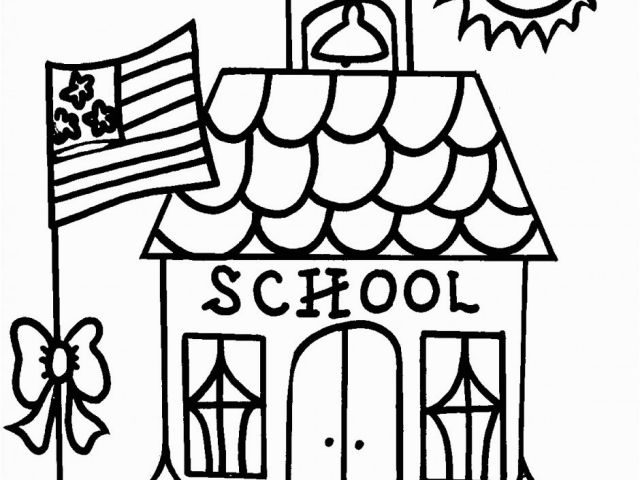 640x480 Coloring Pages Of School Supplies Back To School Drawing