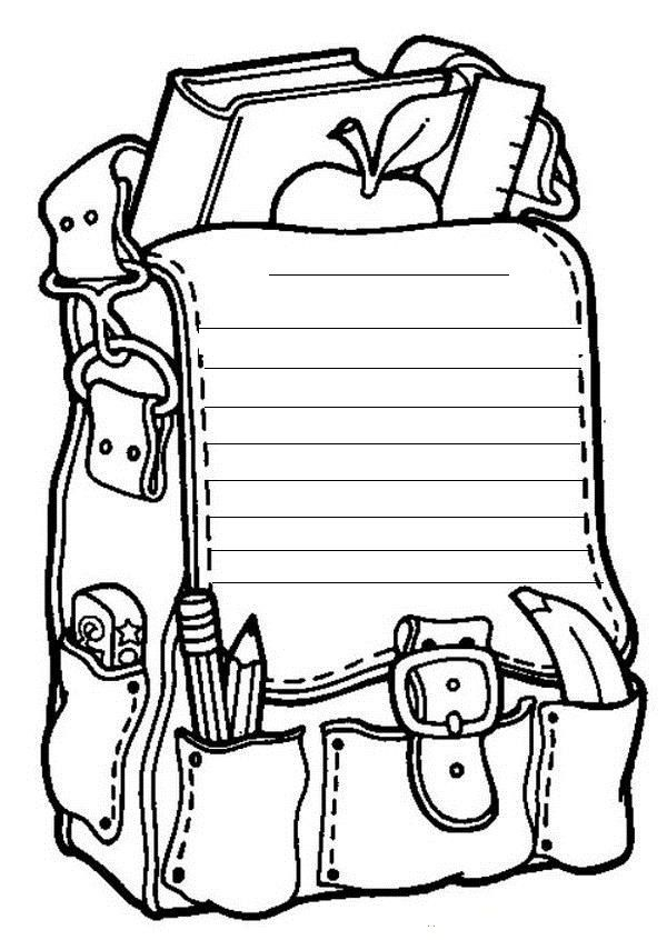 600x846 Ideas Drawing Bag School For Free Download On Ayoqq This Week