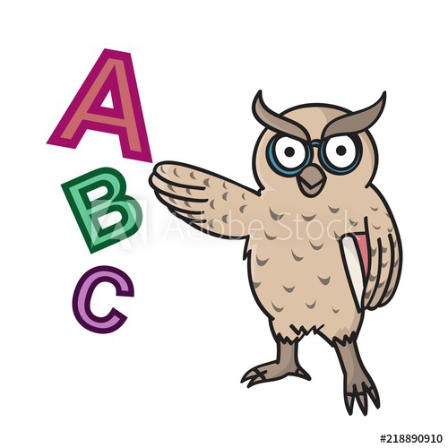 500x500 Owl Kindergarten Learning, School, Drawing, Cartoon