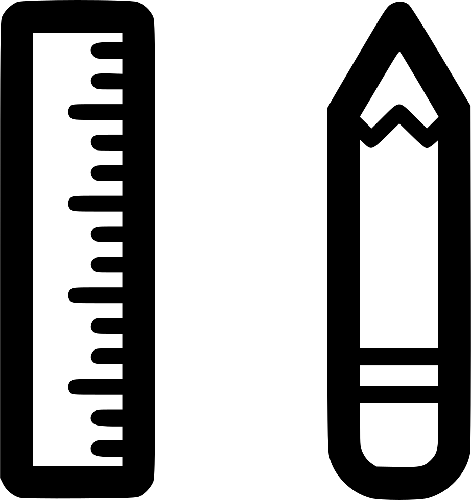 922x980 Pencil Ruler School Drawing Png Icon Free Download