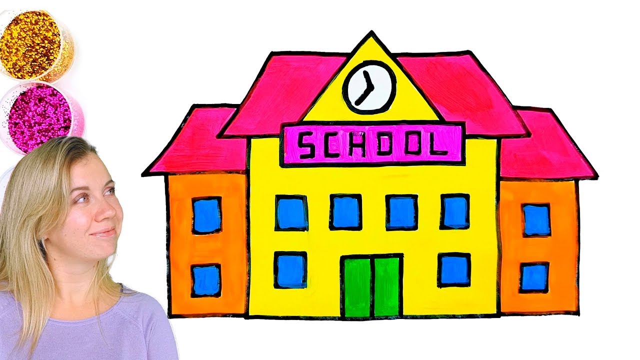 1280x720 School Coloring With Glitter