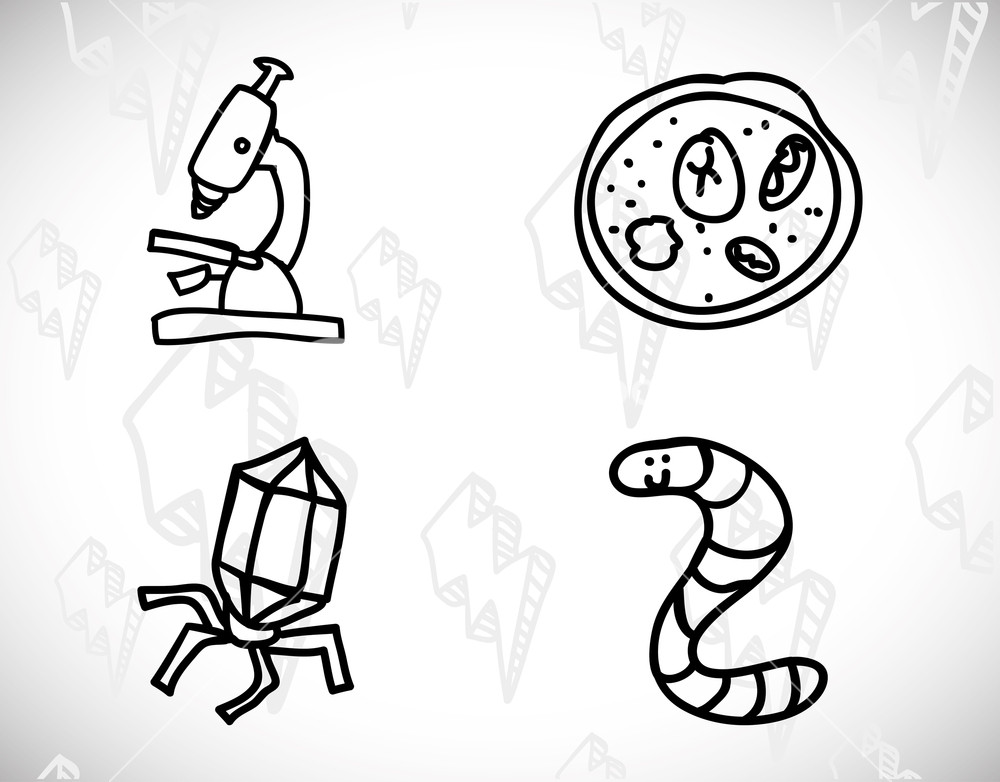 1000x782 Science Class And School Scribbles Cartoons Drawing Vector Royalty