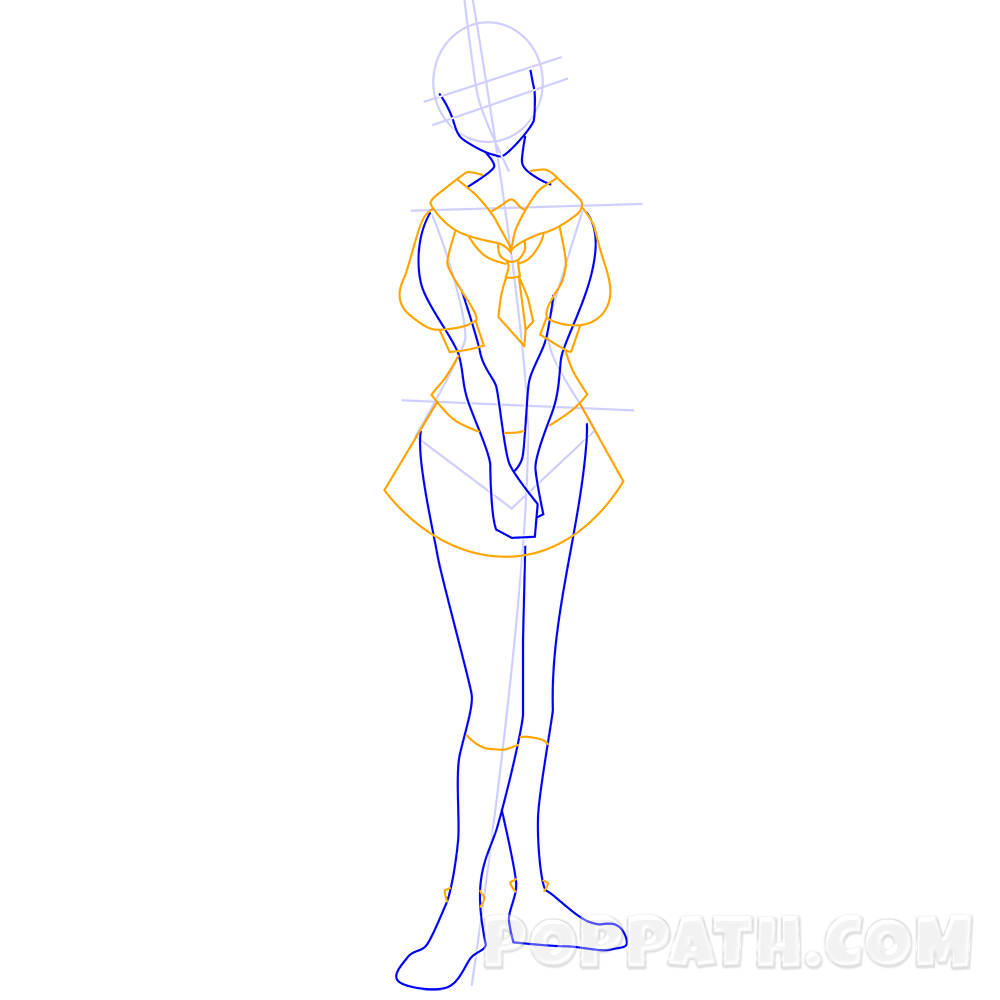 1000x1000 How To Draw A School Girl Pop Path