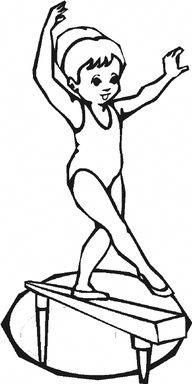 192x384 Cartoon Gymnast