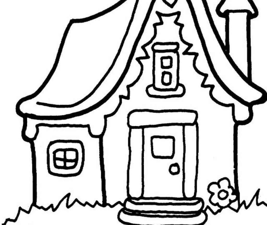 1024x864 School House Coloring Pages