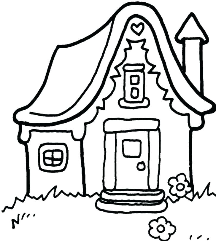 728x813 Schoolhouse Coloring Pages