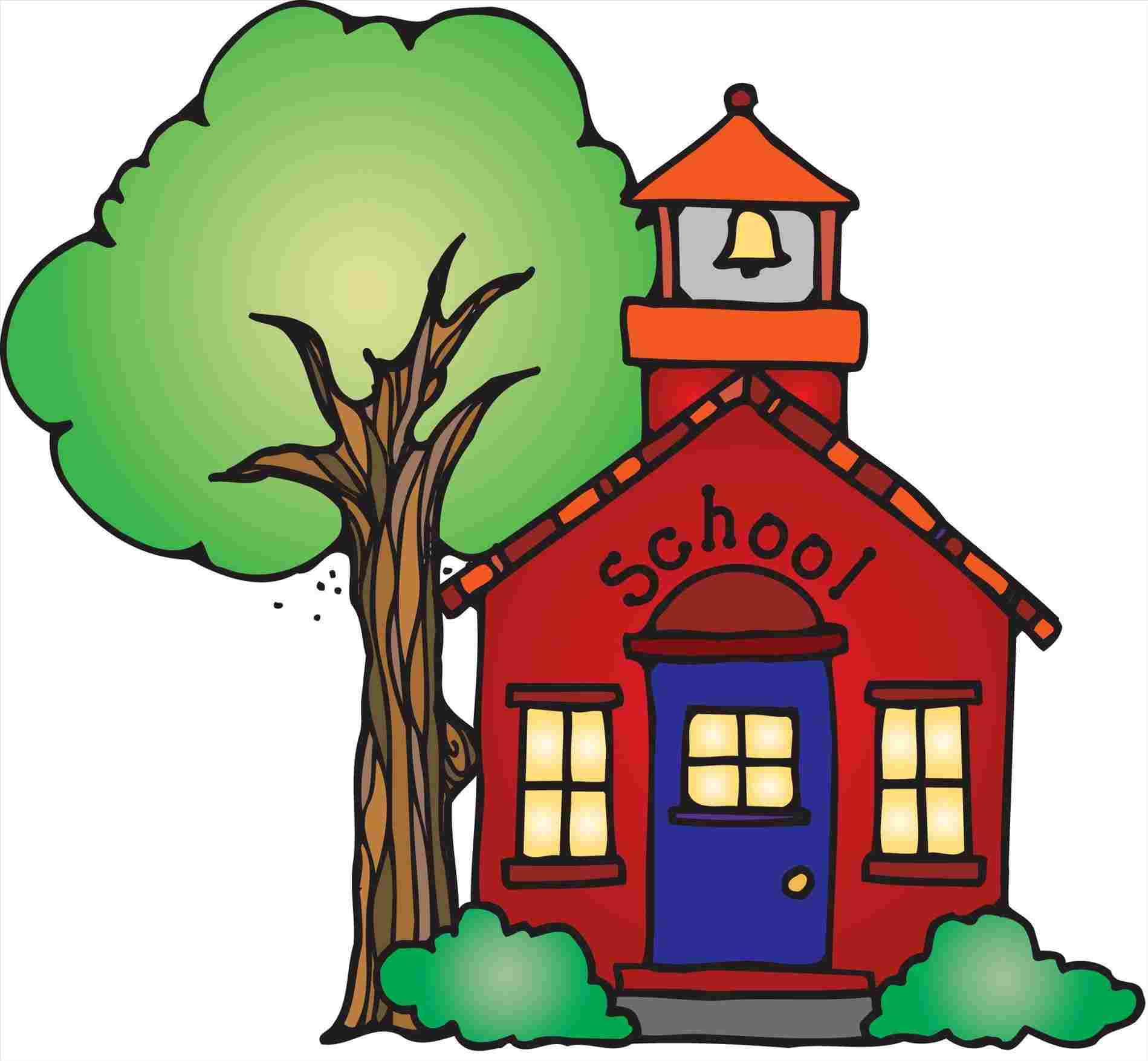 1899x1756 Cartoon School House Drawing