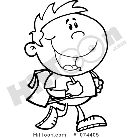 450x470 School Boy Clipart