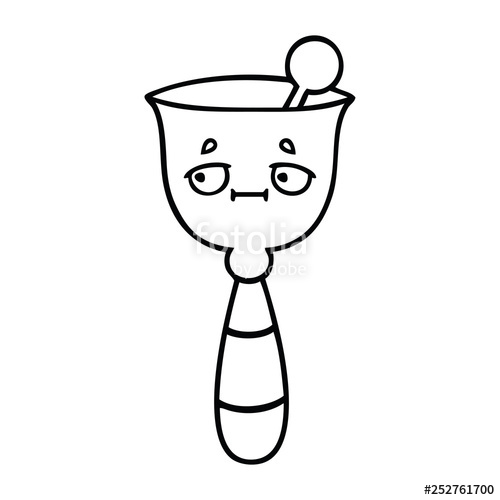 500x500 Line Drawing Cartoon School Bell Stock Image And Royalty Free