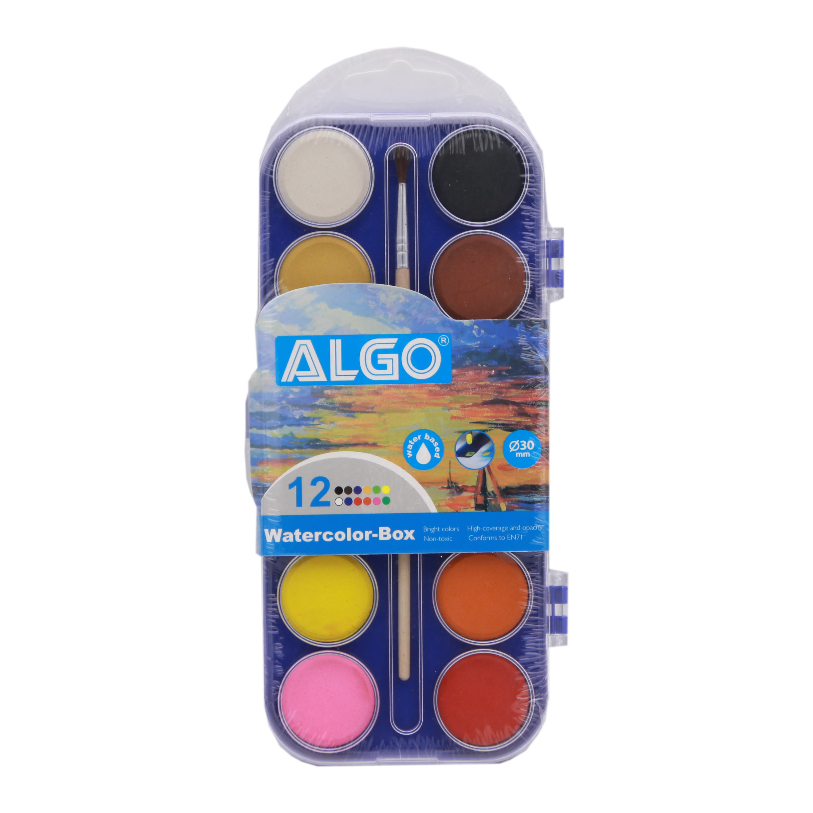 2645x2644 China School Student Drawing Tools Paint Watercolor Box