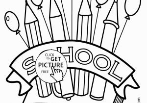300x210 Coloring Pages Of School Supplies Back To School Drawing