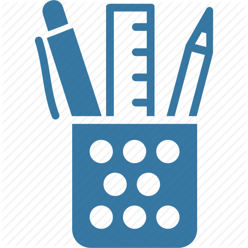512x512 Drawing, Education, Office, Pen, Pencil, Ruler, School Supplies Icon