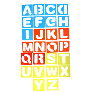 300x300 A Z English Letters Drawing Templates Stencils Ruler School