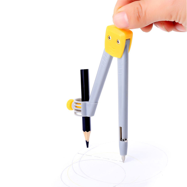 640x640 quality plastic drawing telescopic compass math geometry tools