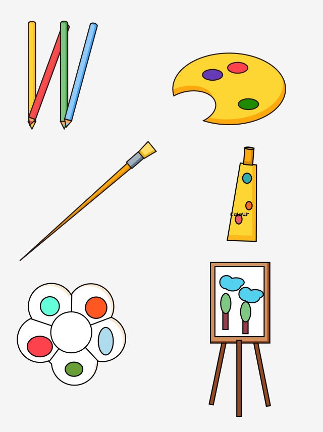 640x856 simple and cute cartoon learning art supplies stationery supplies