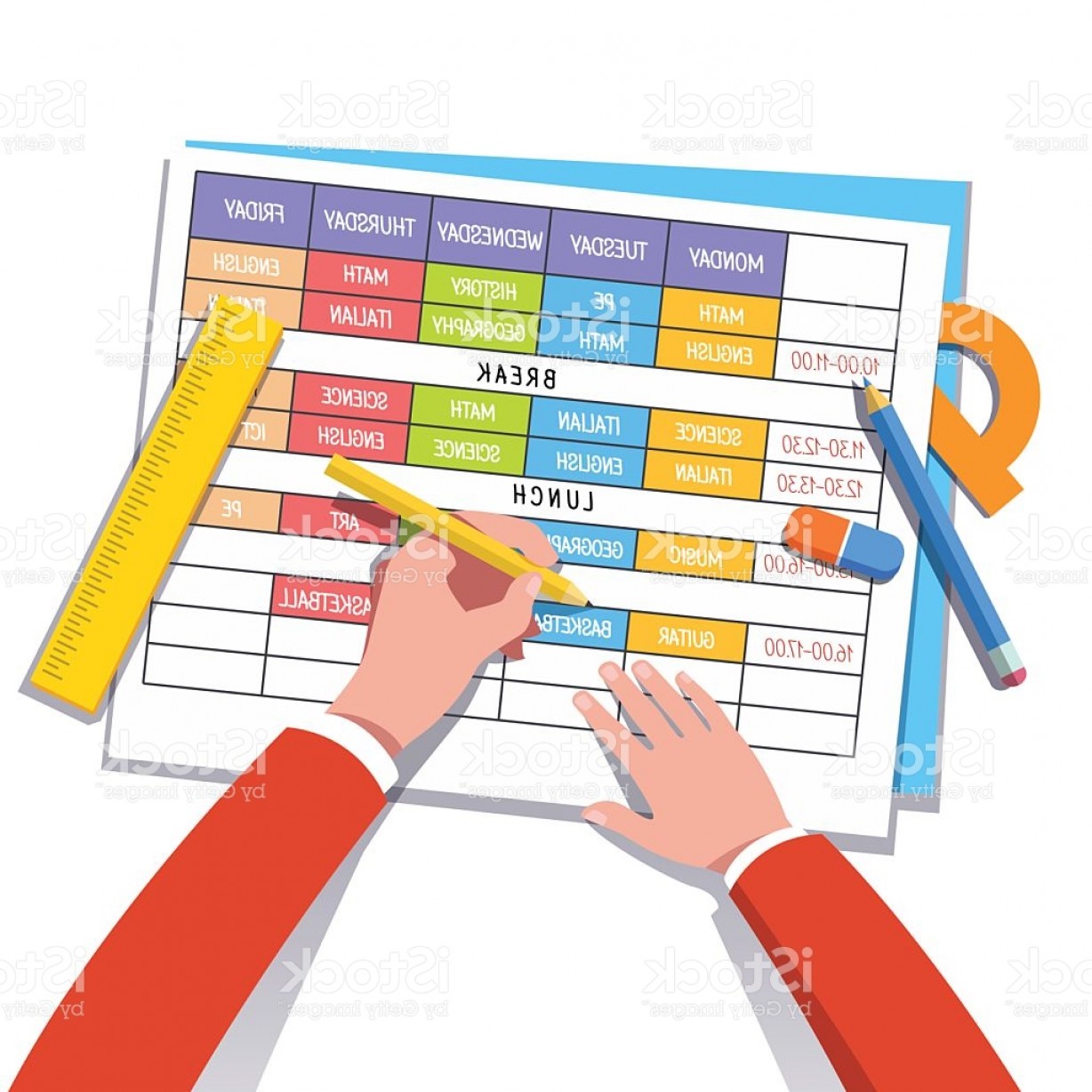 1228x1228 School Teacher Or Student Drawing A Class Schedule Gm Arenawp