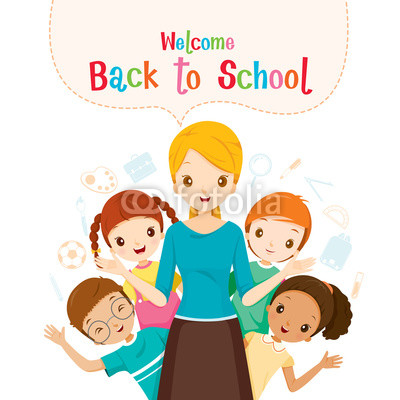 400x400 Welcome Back To School, Teacher, Student And Icons, World Book Day