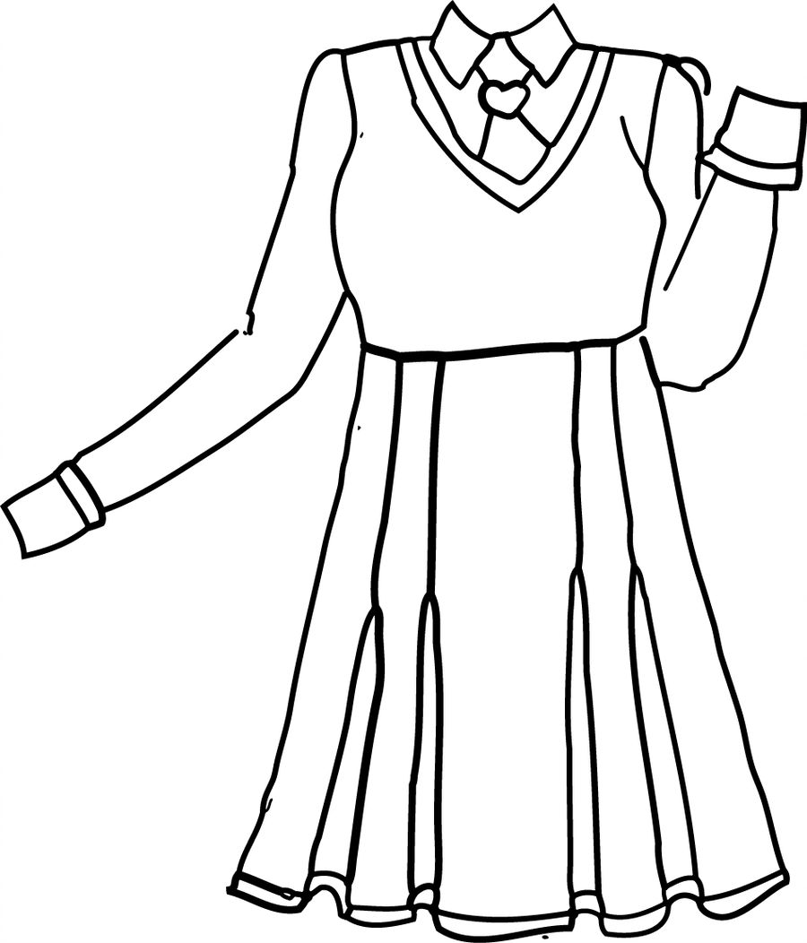 900x1052 Floraangels School Uniform Lineart
