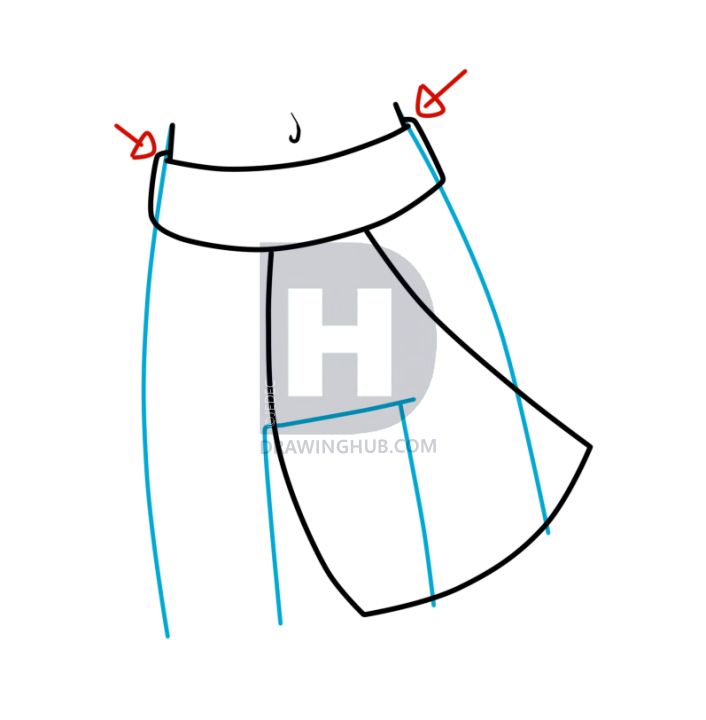 706x720 How To Draw Chibi Clothes, Step