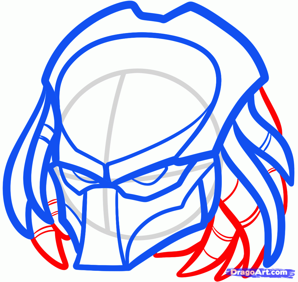 1009x955 Learn How To Draw Predator Easy, Aliens, Sci Fi, Free Step