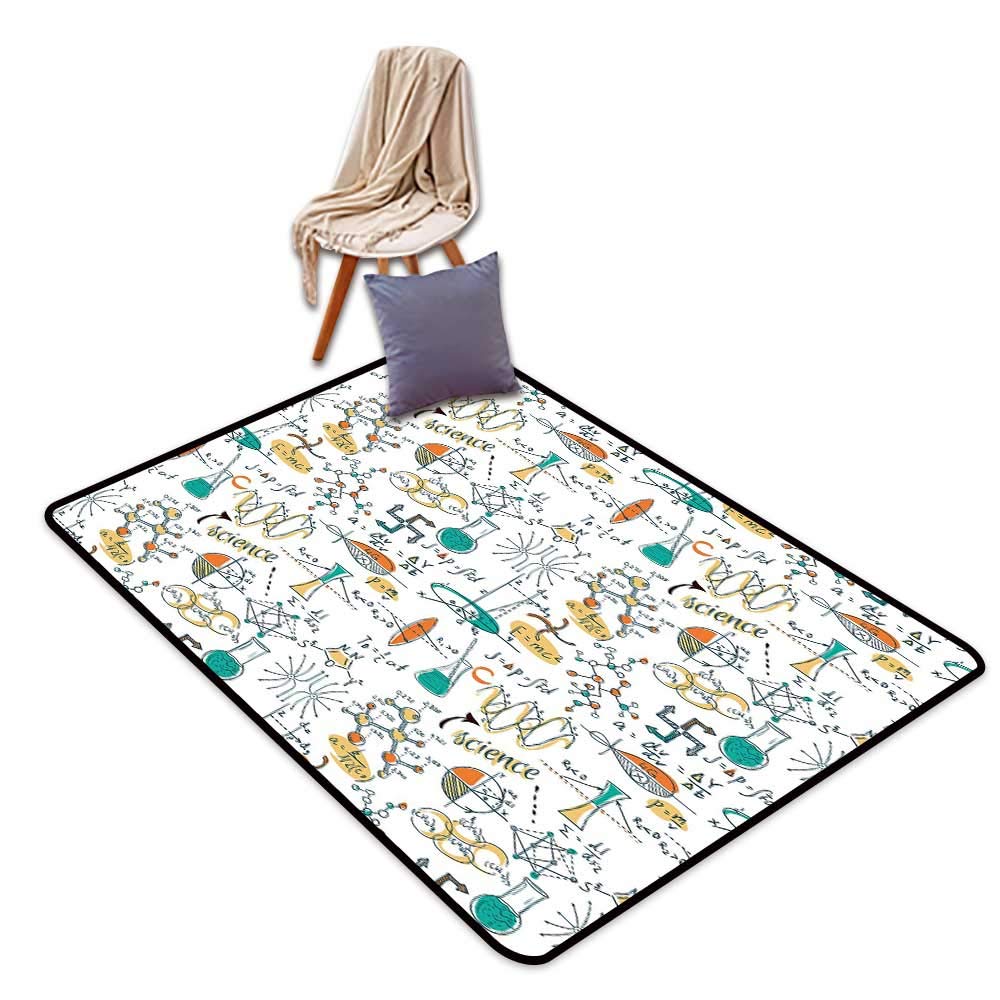 1000x1000 Non Slip Door Mat Doodle Science Lab Objects Education