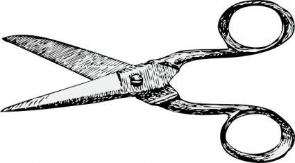 425x235 Scissors Clip Art Sew Me In Scissors Drawing, Fabric
