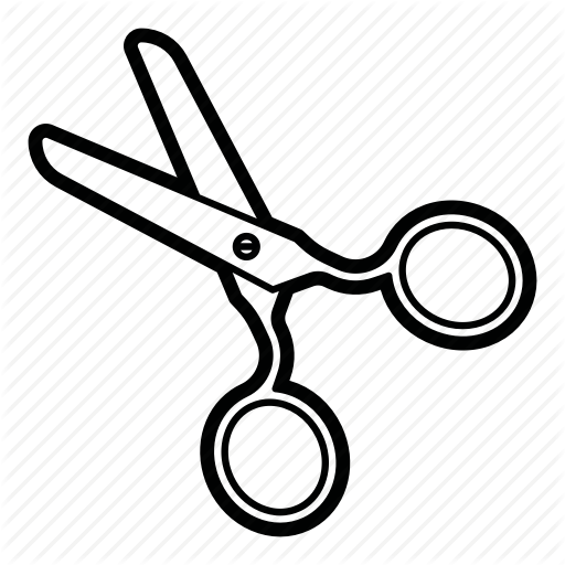 512x512 Drawing, Scissors, Line, Transparent Png Image Clipart Free Download