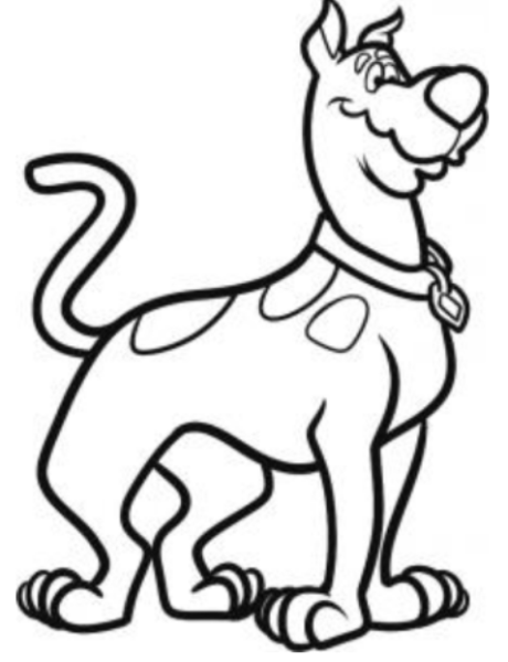 460x600 How To Draw Scooby Doo Cartoon Character
