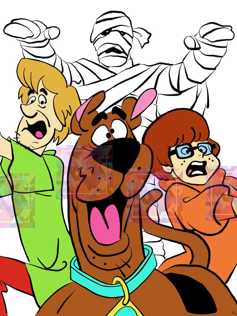 794x1059 Scooby Doo Instant Download Printable Digital Drawing Etsy