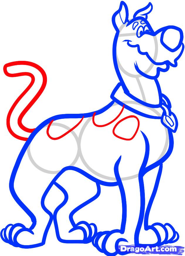 631x875 How To Draw Scooby Doo, Step
