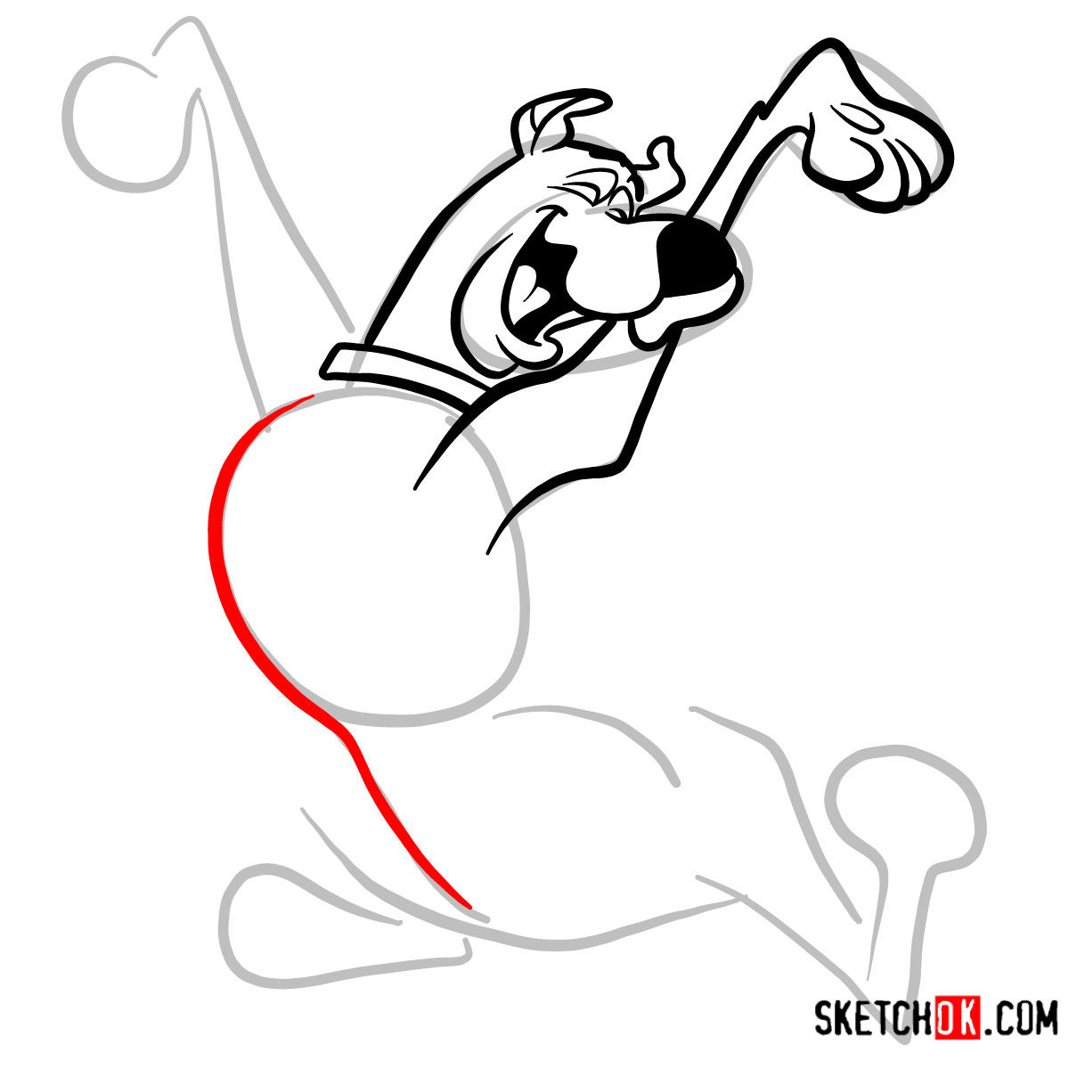 1200x1200 How To Draw Happy Scooby Doo