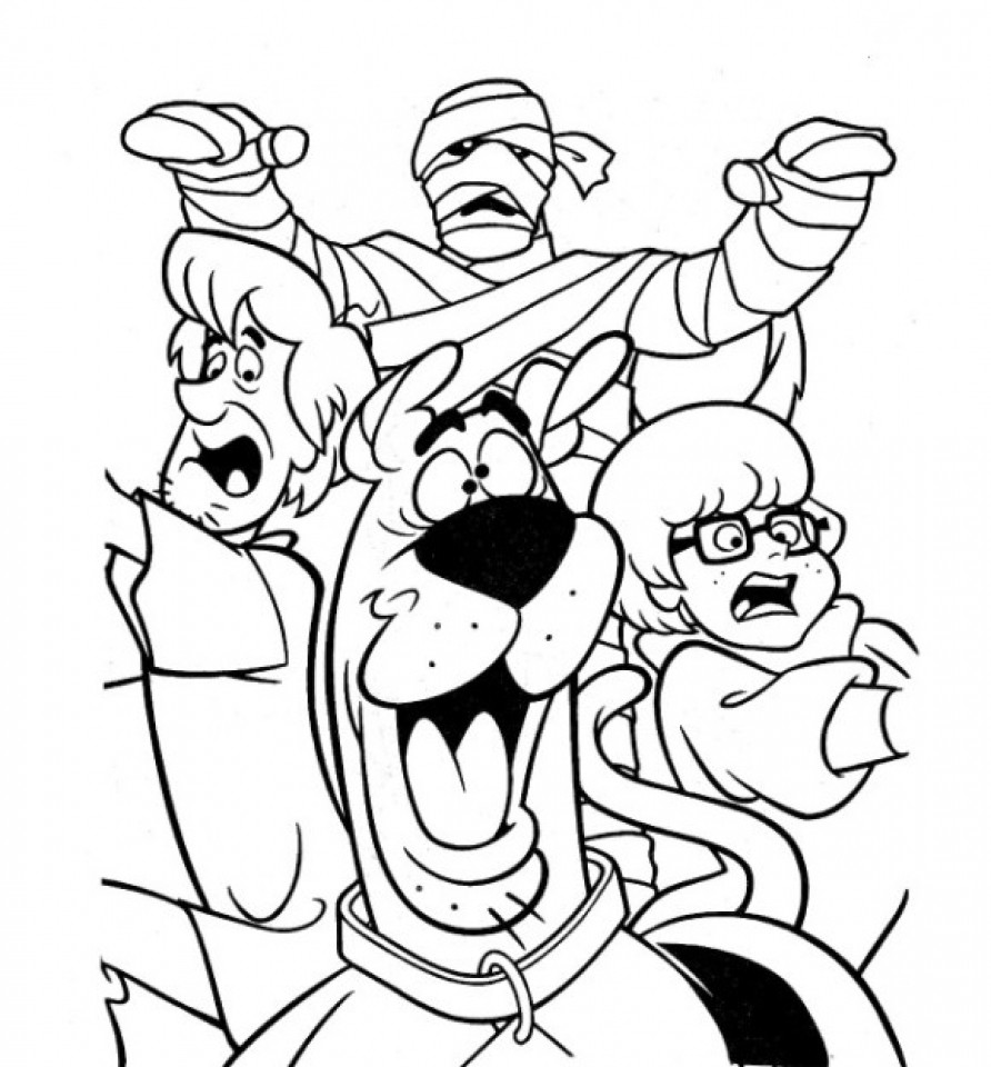 892x960 Printable Scooby Doo Coloring Pages