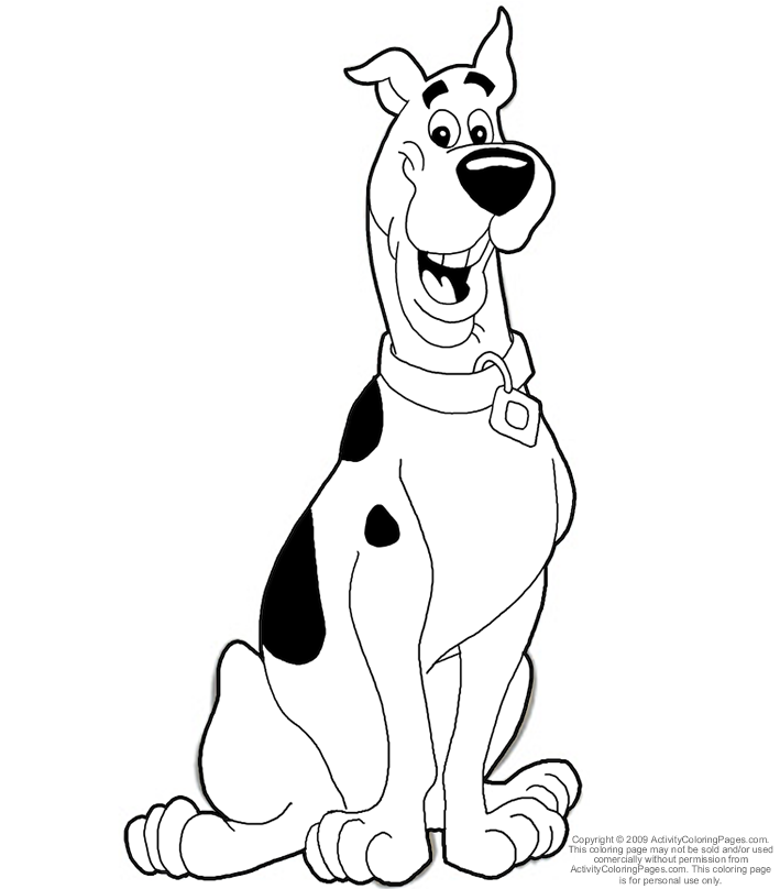 709x808 Scooby Doo Drawings