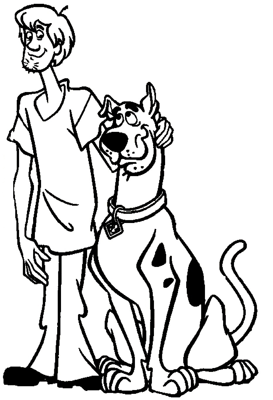 931x1365 Scooby Doo Coloring Pages With Attachment