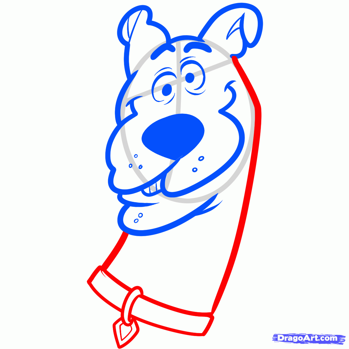 1119x1119 Step How To Draw Scooby Doo Easy